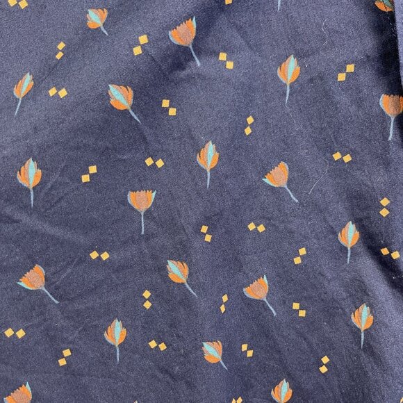 Ben Sherman Men’s XL Stretch Floral AOP Button Up Shirt Long Sleeve Dark Blue - Picture 9 of 13